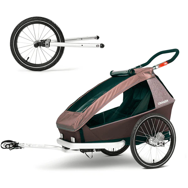 CROOZER Fahrradanhänger Kid VAAYA 1 Sitzer inkl. Jogger-Set - Image 5