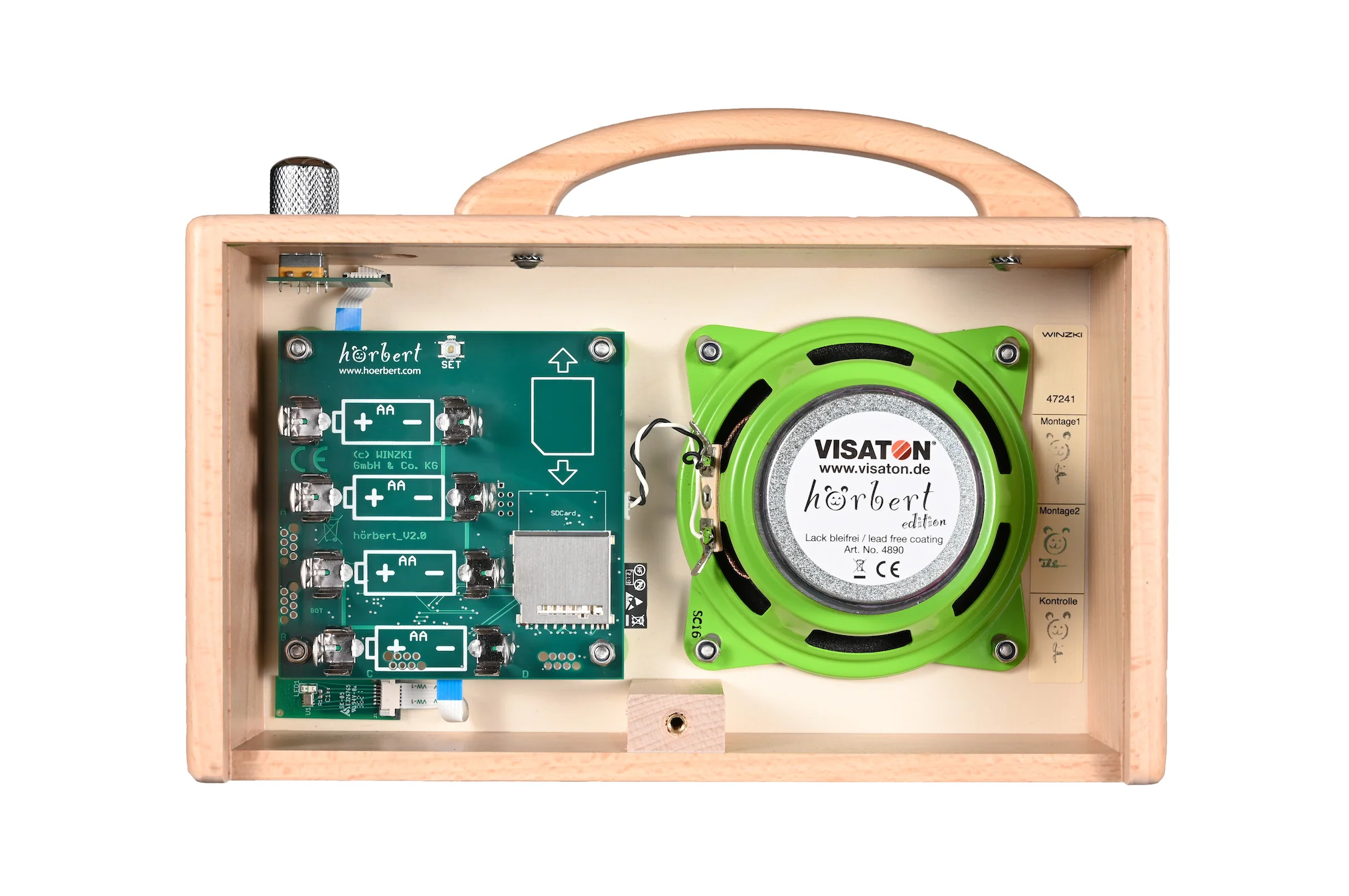 HÖRBERT Musikbox aus Holz mit Mikrofon - Image 4