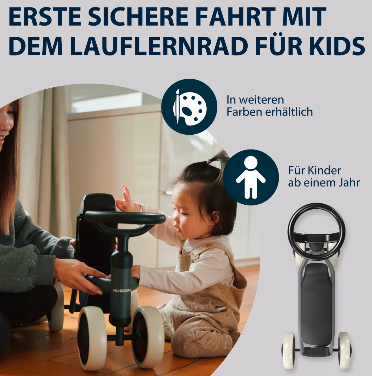 HUDORA Steppy Rutschauto mit Kofferraum - Image 8