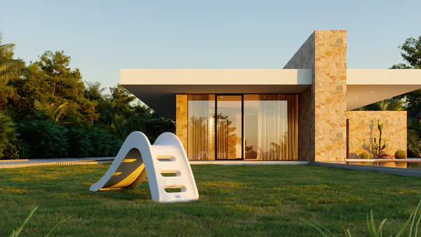 JUPIDUU Outdoor Rutsche White Dolphin - Image 7