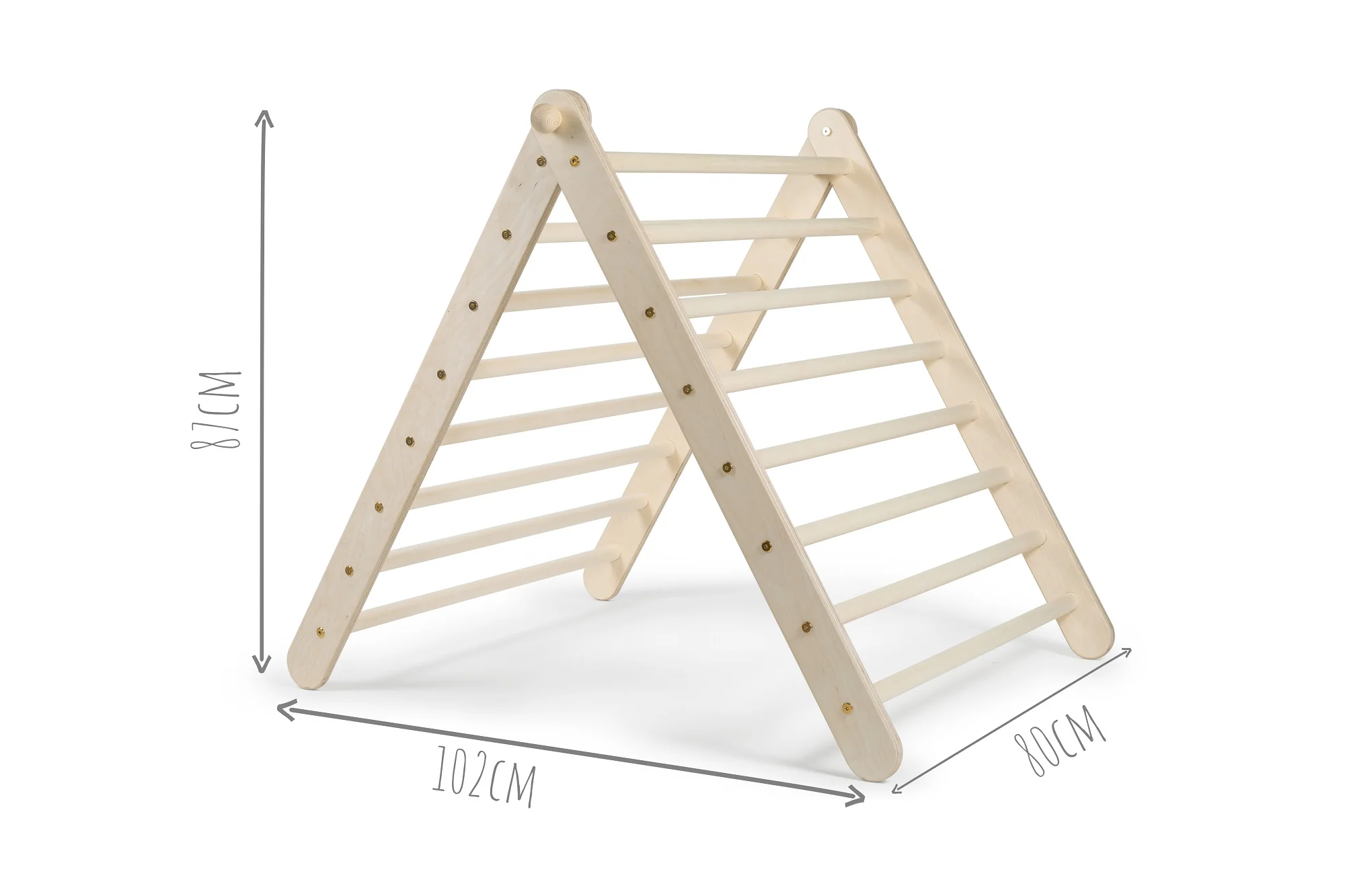 KLETTERLING Pandaling Set aus Kletterdreieck mit Rutsche und Kletterbogen - Image 7