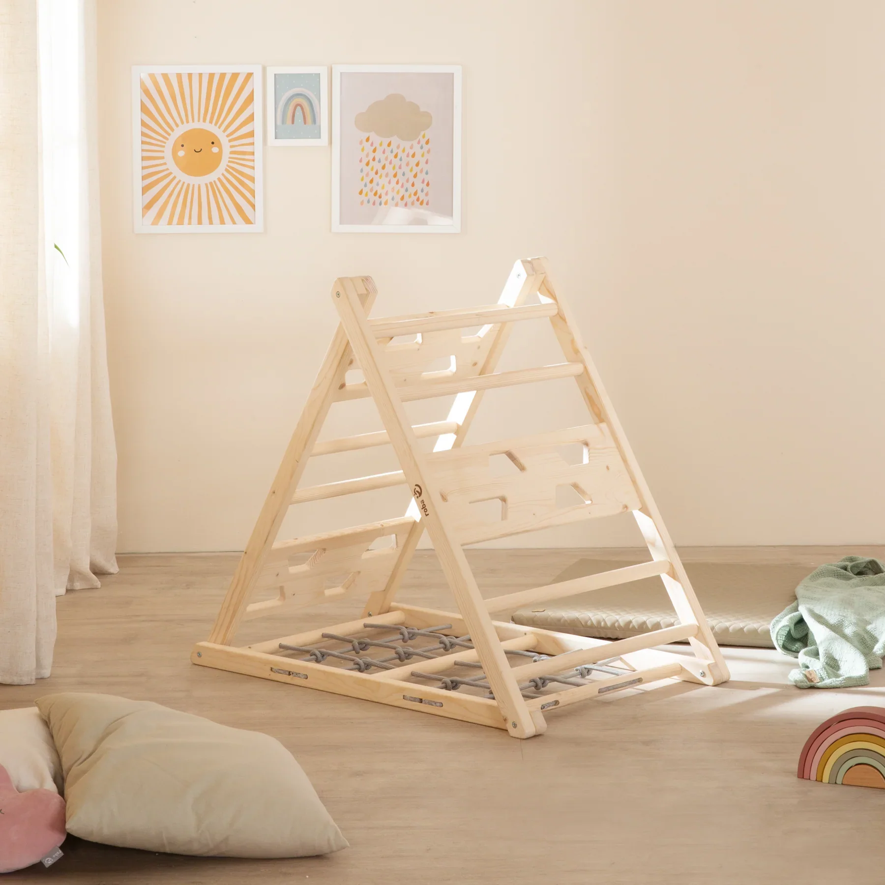 ROBA Kletterdreieck aus Holz - 3-Seiten-Funktion - Image 4