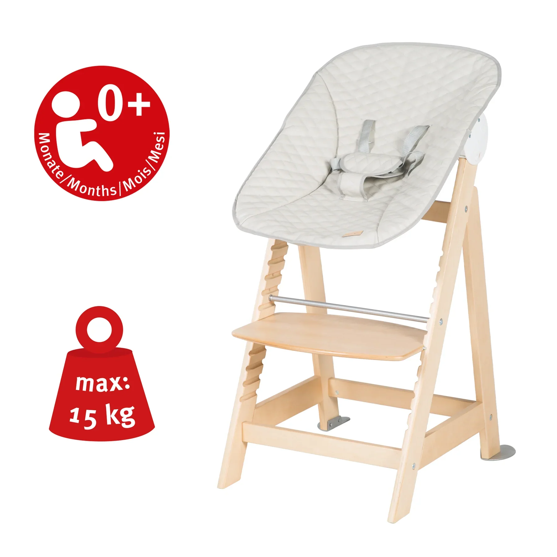 ROBA Treppenhochstuhl Set Born Up - inkl. Aufsatz - Image 7